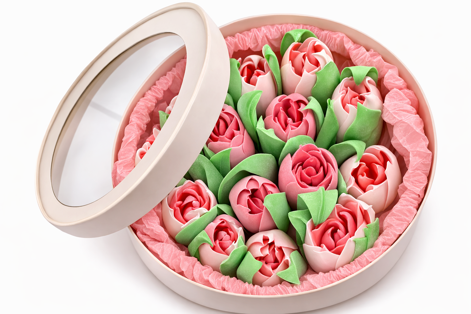 Зефир круглая коробка